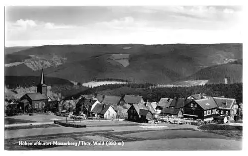 AK, Masserberg Thür., Teilansicht mit Kirche, 1969