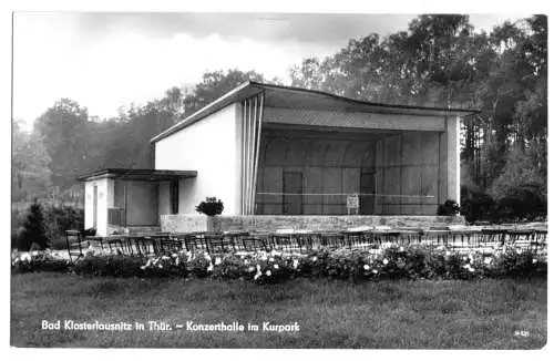 AK, Bad Klosterlausnitz, Konzerthalle im Kurpark, 1962