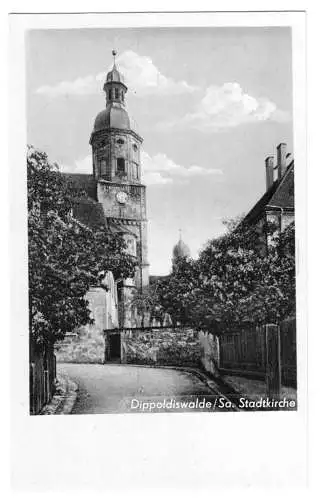 AK, Dippoldiswalde Sachs., Stadtkirche, ca. 1953