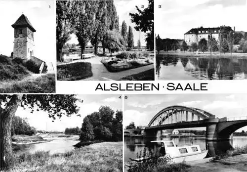 AK, Alsleben Saale, fünf Abb., 1981