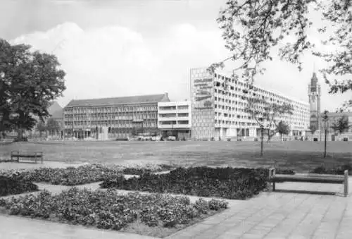 AK, Dessau, Blick zur Wilhelm-Pieck-Str., 1969