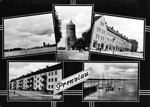 AK, Prenzlau, fünf Abb., gestaltet, 1967