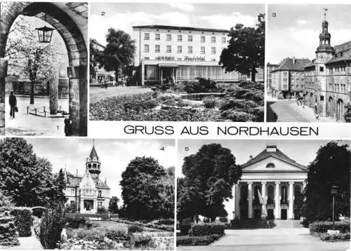 AK, Nordhausen, fünf Abb., 1972