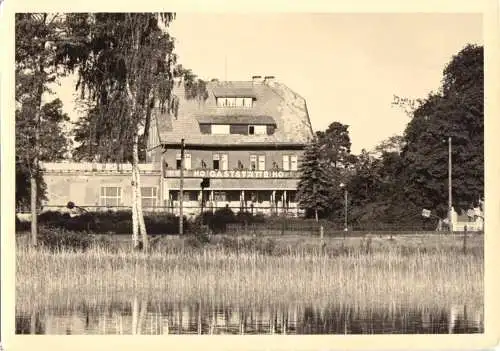 AK, HO-Gaststätte Bahnhof Scharmützelsee, 1955