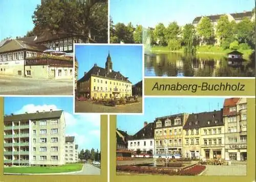 AK, Annaberg-Buchholz, 5 Abb., Wohngebiet, 1982