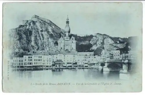 AK, Dinant, Teilansicht, um 1900