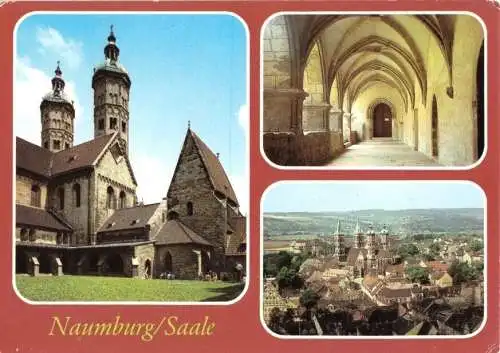 AK, Naumburg Saale, Dom, drei Abb., 1985