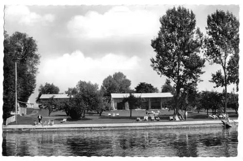 Ansichtskarte, Radolfzell Bodensee, Kurstation Mettnau, Teilansicht 3, um 1966