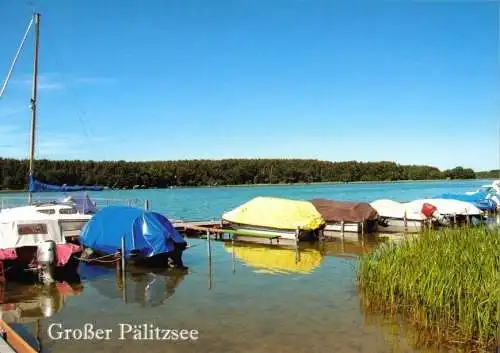 AK, Groß Quassow Kr. Neustrelitz, Bootssteg am Großen Pälitzsee, um 2000