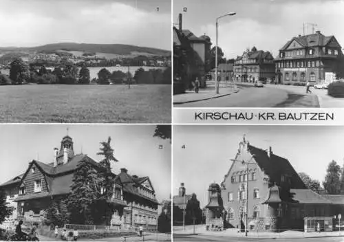 Ansichtskarte, Kirschau Kr. Bautzen, vier Abb., 1986