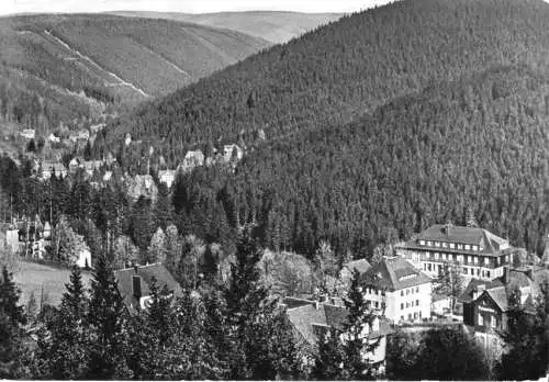 AK, Kurort Bärenfels Osterzgeb., Teilansicht mit Blick nach Kipsdorf, 1980