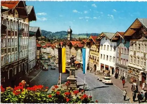 Ansichtskarte, Bad Tölz, Marktstr., belebt, um 1969