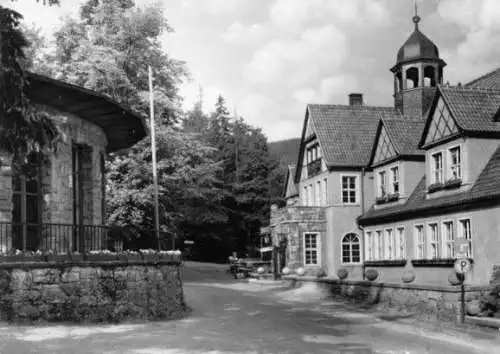 Ansichtskarte, Saalfeld Saale, Quellenhaus, um 1965