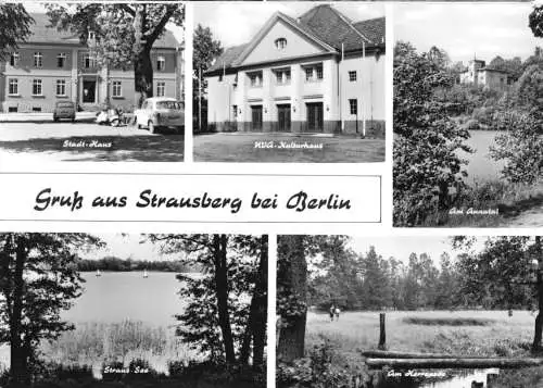 AK, Strausberg b. Berlin, fünf Abb., 1967