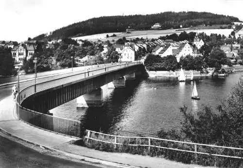 Ansichtskarte, Saalburg Saale, Am Stausee der Bleiloch-Talsperre, 1976