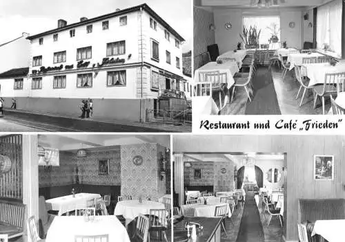 Ansichtskarte, Schweina Kr. Bad Salzungen, Café Frieden, 1983