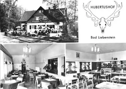 Ansichtskarte, Bad Liebensten Thür. Wald, Gastst. Hubertushof 1975