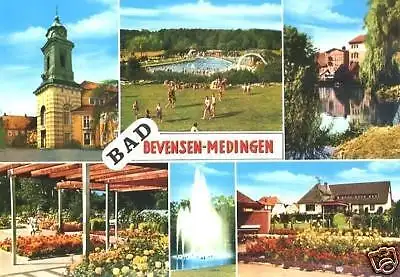 Ansichtskarte, Bad Bevensen - Medingen, sechs Abb., ca. 1976