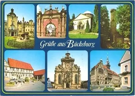 AK, Bückeburg, sieben Abb., ca. 1988