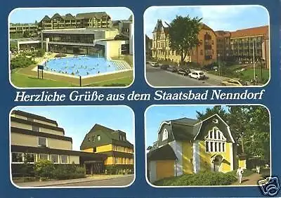 Ansichtskarte, Bad Nenndorf, vier Abb., 1987