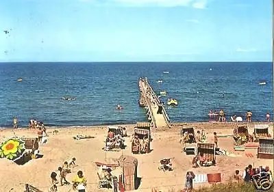 AK, Ostseebad Weissenhäuser Strand, Strandpartie, 1982