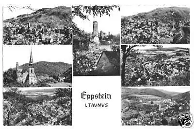 Ansichtskarte, Eppstein Ts., sieben Abb., 1960