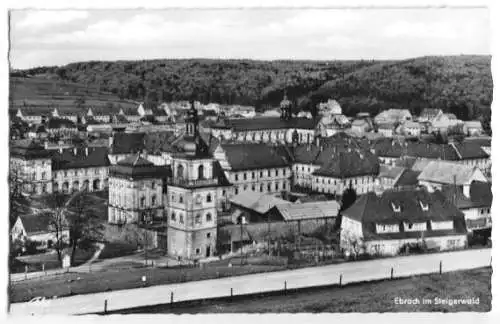 Ansichtskarte, Ebrach im Steigerwald, Teilansicht, 1959