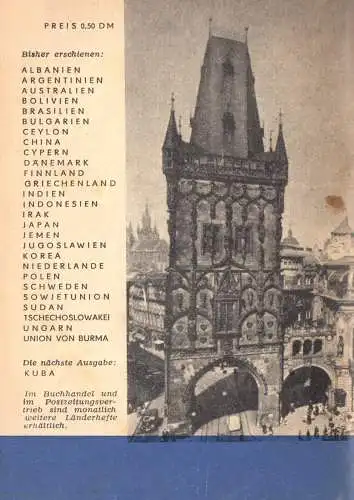 Kunert, Helmut; Land und Leute - Tschechoslowakei, 1960