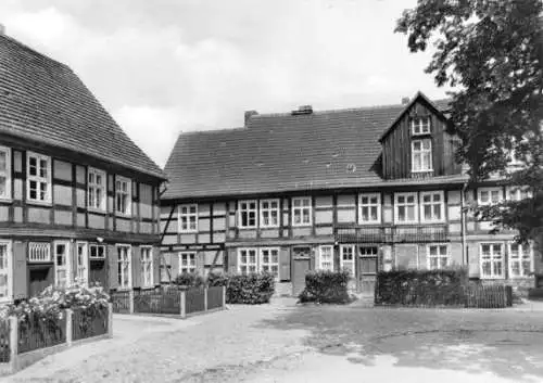 Ansichtskarte, Heiligengrabe, Feierabendhaus u. Kinderfamilienh.