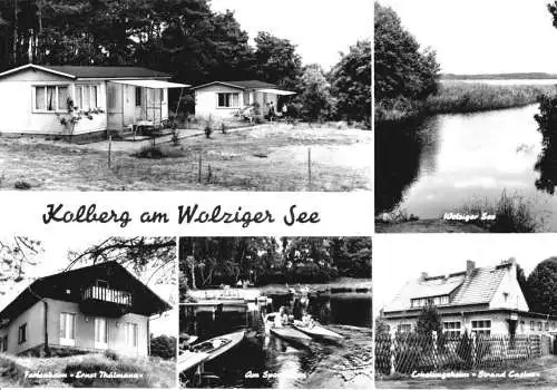 AK, Kolberg am Wolziger See, fünf Abb., 1970