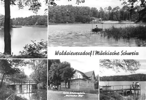 Ansichtskarte, Waldsieversdorf Märkische Schweiz, 5 Abb., 1982