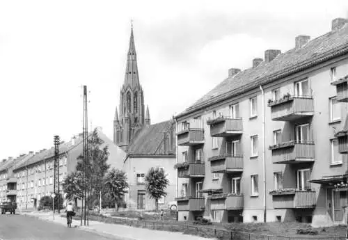 AK, Demmin, Neubauten an der Frauenstr., 1974