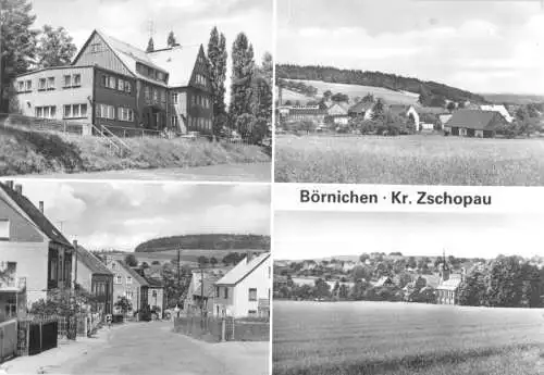 Ansichtskarte, Börnichen Kr. Zschopau, vier Abb., 1983