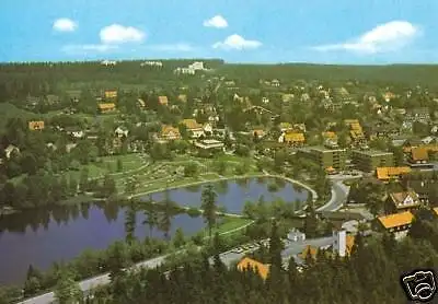 Ansichtskarte, Hahnenklee Oberharz, Luftbildansicht, 1985