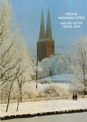 Ansichtskarte, Hansestadt Lübeck, Weihnachtsgruss, ca. 1983