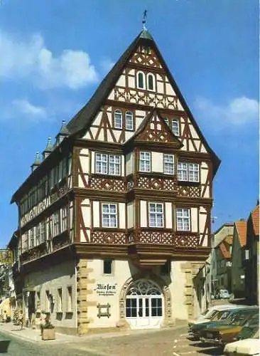 Ansichtskarte, Miltenberg a. Main, Hotel "Riesen", ca. 1970