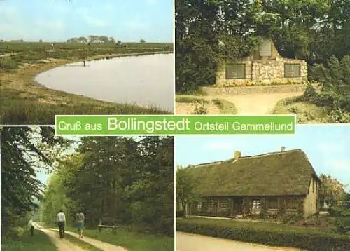 Ansichtskarte, Bollingstedt OT Gammellund, 4 Abb., ca. 1986