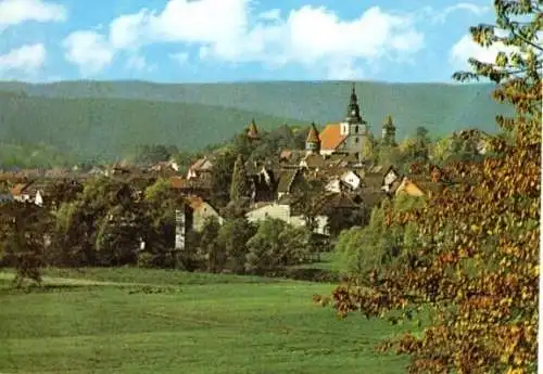 Ansichtskarte, Ostheim v.d. Rhön, Teilübersicht, um 1974