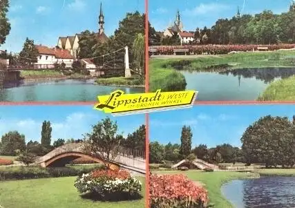 Ansichtskarte, Lippstadt Westf., 4 Abb., Teilansichten, ca. 1969