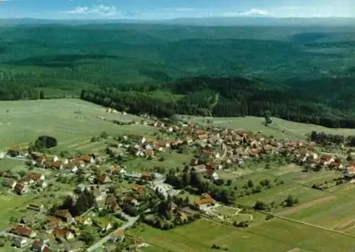 Ansichtskarte, Dobel im Schwarzw., Luftbildansicht, 1985