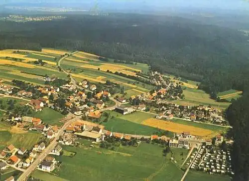 AK, Schömberg-Langenbrand, Luftbildübersicht, ca. 1979