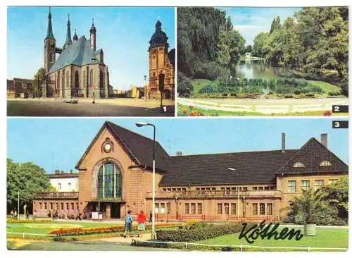 AK, Köthen, drei Abb., 1971