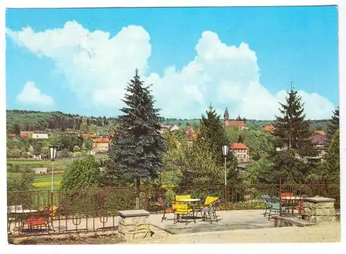 AK, Friedrichsbrunn Harz, Blick von der Terrasse des Sanatoriums, 1980