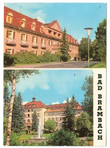 AK, Bad Brambach, zwei Abb., 1968