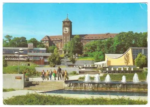 AK, Potsdam, Brauhausberg mit Terrassencafé Minsk und alter Schwimmhalle, 1983