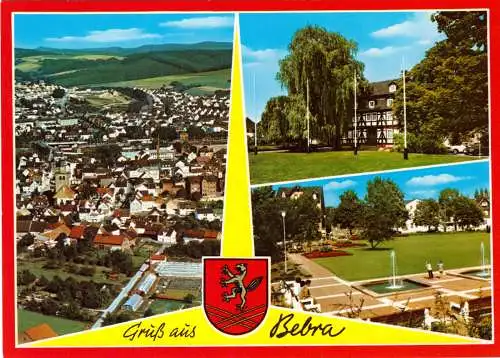 AK, Bebra, drei Abb., gestaltet, um 1988