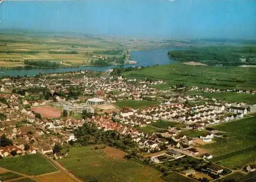 AK, Nierstein am Rhein, Luftbildansicht, 1972