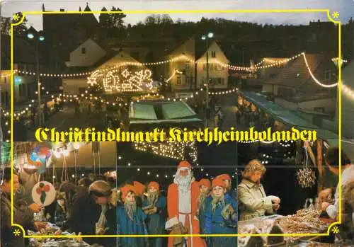 AK, Kirchheimbolanden, Christkindlmarkt, vier Abb., um 1986