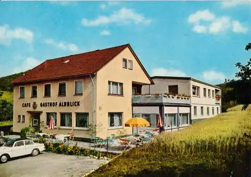 AK, Eckwälden bei Bad Boll, Café-Gasthof Albblick, um 1965