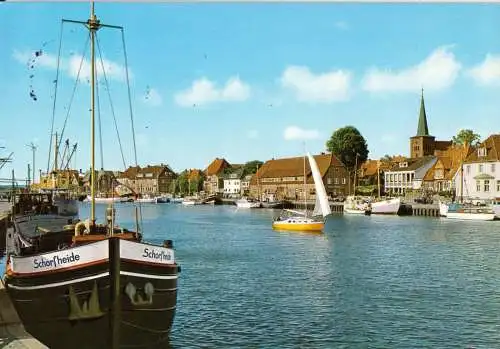 AK, Neustadt Ostsee, Partie im Hafen, 1984